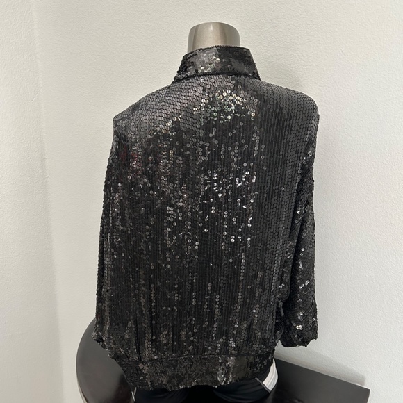 Vintage Silk/Rayon beaded Jacket - Picture 3 of 5